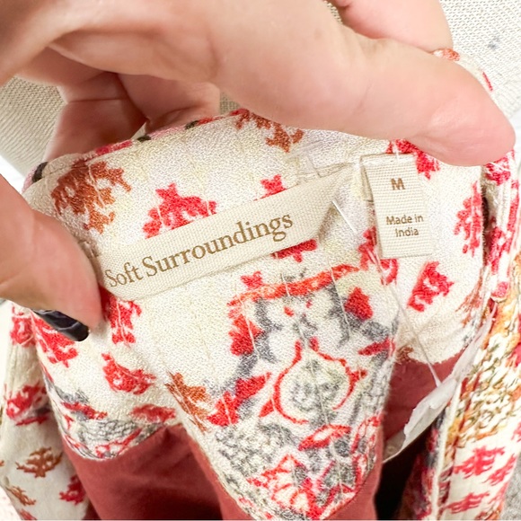 Soft Surroundings La Sultana Embroidered Jacket Size Medium - Picture 3 of 6